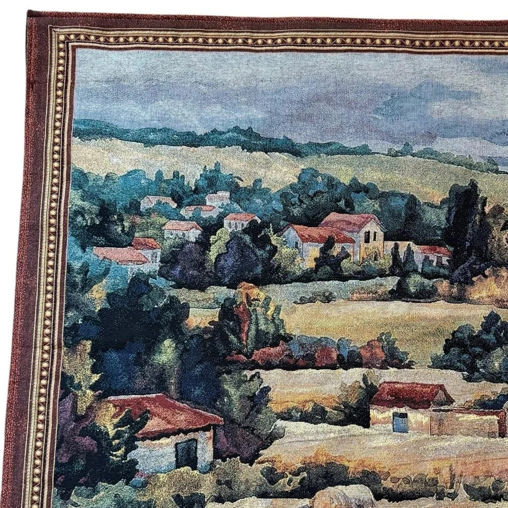 Riddle Home & Gift French Tapestry Rod Pocket Wall Hanging Tuscan‎ Landscape